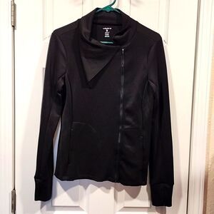 Layer 8 Med Quick-dry Cowl Neck Zip-up Jacket NWT